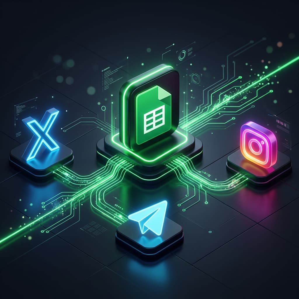 n8n Omnichannel Auto-Post — Jadwalin 100 Konten ke Multi Sosmed